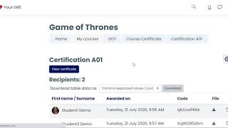 Certification - Pluto LMS