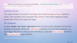 How To Properly Handle Form Closing Events In C Eventargs