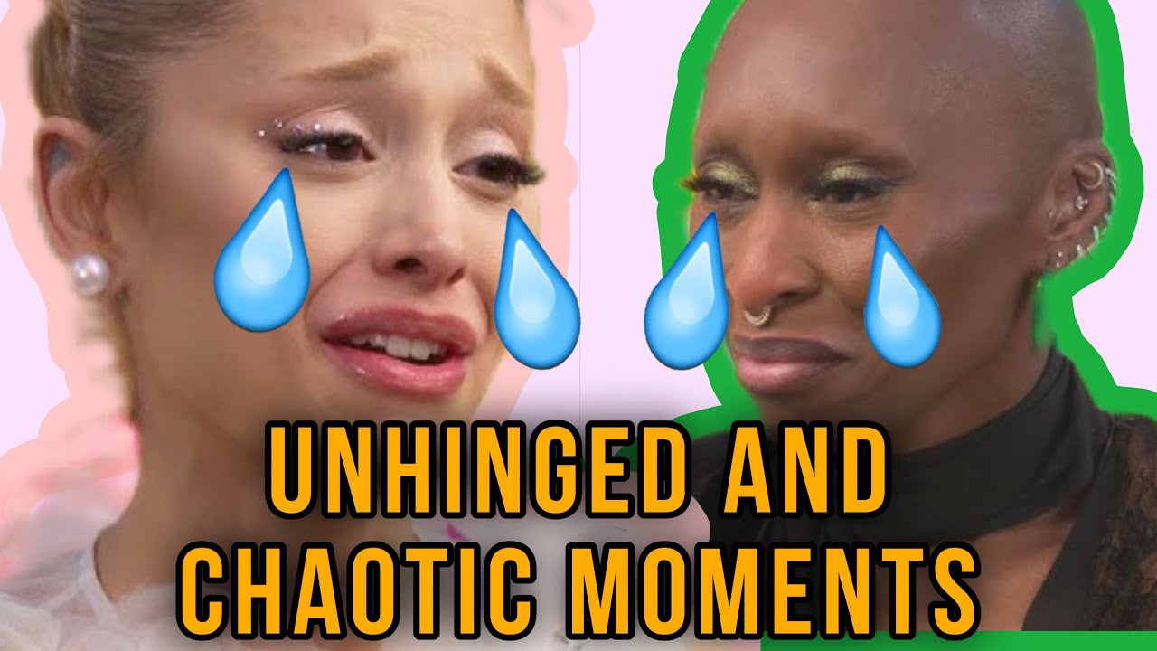 UNHINGED Ariana Grande and Cynthia Erivo Crying Moments YouTube