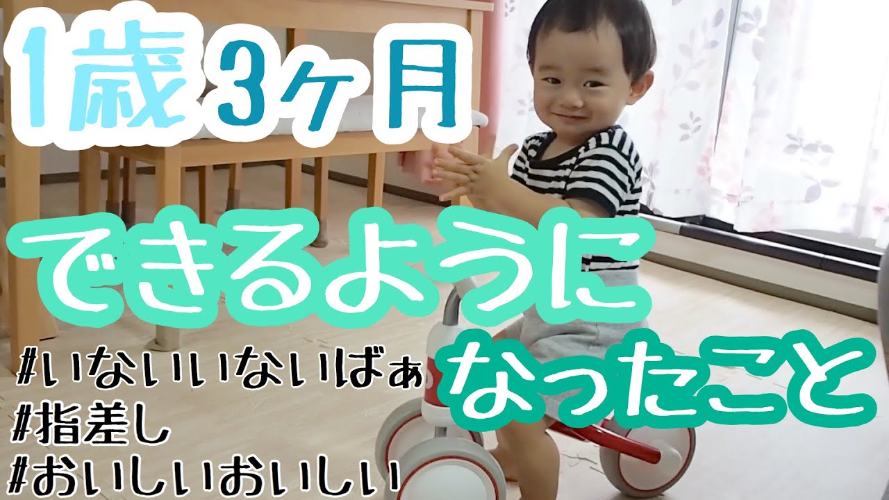 1歳3ヶ月男の子の成長 Youtube