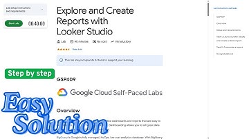 Explore and Create Reports with Looker Studio | #GSP409 | #qwiklabs | #arcade | #qwiklabsarcade2025