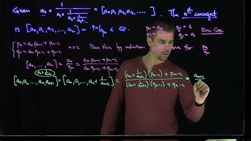Recursion formula for Numerators and Denominators of Continued Fraction Convergents