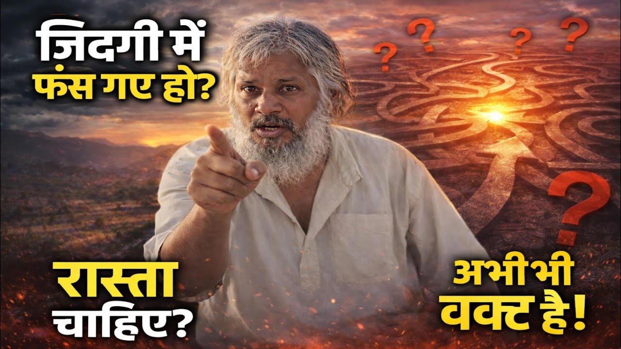 जिंदगी की उलझन से बाहर कैसे निकलें? | 5 सच्चे तरीके जो जिंदगी बदल देंगे!#yogi #motivation 