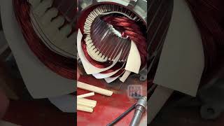 #copper #rewind #winder #motor #electricmotor #repairshop #bluecollar #industrial #power #speed