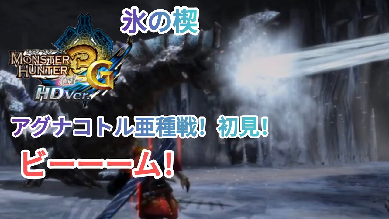 モンスターハンター3（トライ）G.HD.ver.アグナコトル亜種戦！初見！