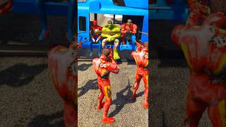 💥Goku help hulk and Spiderman #hulk #spiderman #ironman #venom #gta #goku