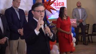 Mike Johnson brings blunt message to Texas Republicans