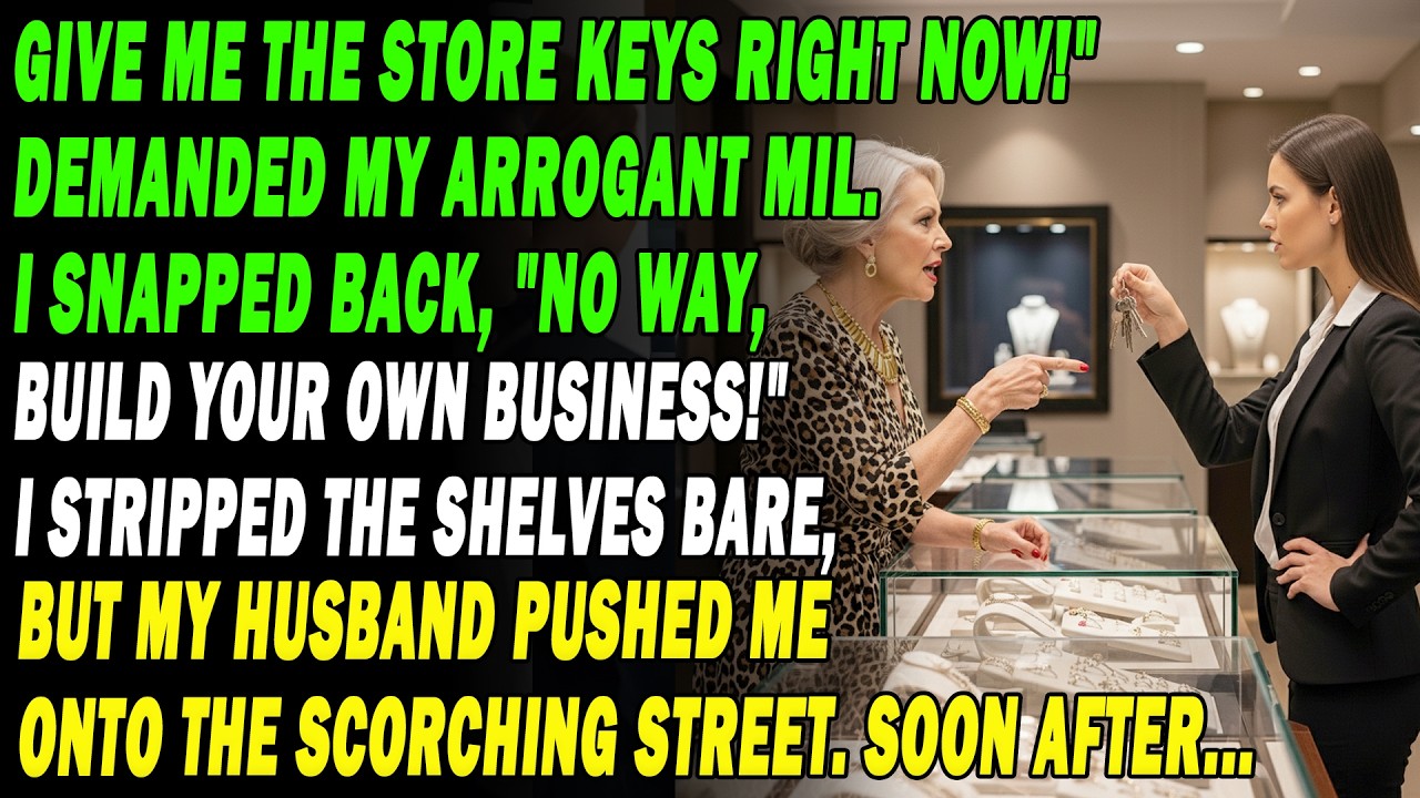😡💎 Mil Seized My Jewelry Store, And My Husband Shoved Me Onto The Street! Soon After, … ⚖️🔥💔