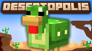 Minecraft Desertopolis | CACTUS CHICKENS & WATER PRODUCTION! #2 [Modded Questing Survival]