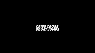 CRISS CROSS SQUAT JUMPS