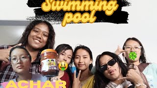 Penguin swimming with girls🤪/Achar review reee