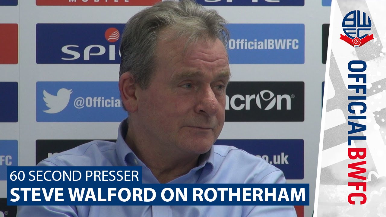 60 SECOND PRESSER | Steve Walford on Rotherham United