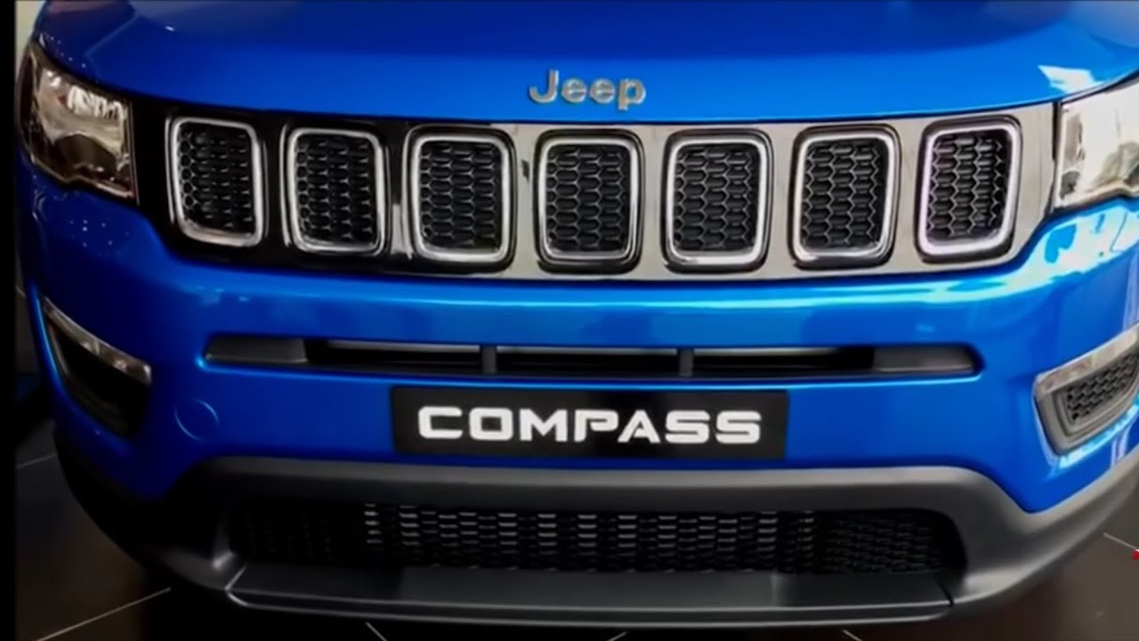 18 Jeep Compass Hydro Blue Color First Look Youtube