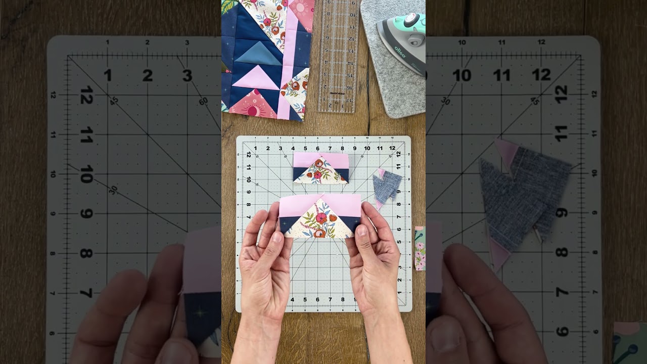 Flying Geese to Pillow Magic #quiltblocktutorial #flyinggeeseblock #quiltingmadeeasy