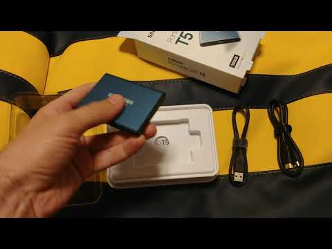 Распаковка Samsung Portable SSD T5 500GB External из Rozetka
