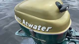 1956 Scott Atwater 10hp Bail-a-matic antique outboard  AOMCI