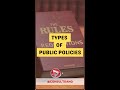 5 Types of Public Policy Explained π