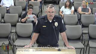 Wausau Finance and Public Health and Safety Committee Meeting Pt.2 - 7/8/25