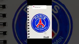 PSG logo drawing ✍️ #psg #shortsfeed #parissaintgermain #drawingtutorial #drawing
