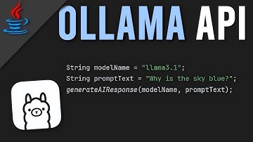 OLLAMA API in JAVA | (simple & easy)
