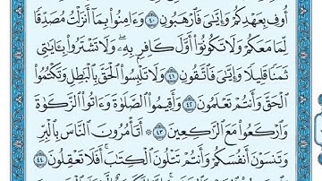 سورة البقرة مكررة عشر مرات - ماهر المعيقلي - مكتوبة - حفظ القرآن الكريم - الصفحة السابعة - الصفحة 7