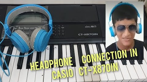 Headphone connection in Casio CTX870 IN #keyboard #tranding #viral #like  #headphone kaise lagaye