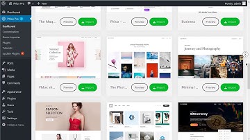 Importing Phlox Pro Demos