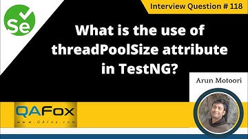 What is the use of threadPoolSize attribute in testng (Selenium Interview Question #118)