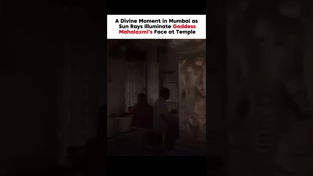Heaven’s Light Touches Goddess Mahalaxmi in Mumbai 🥹🕉️