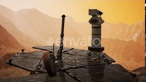 Opportunity Mars Exploring the Surface of Red Planet | Motion Graphics - Envato elements
