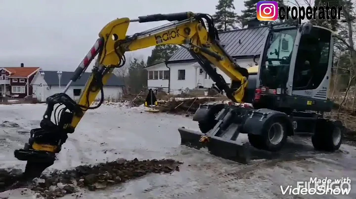 Wacker Neuson ew66 with engcon rototilt attachment