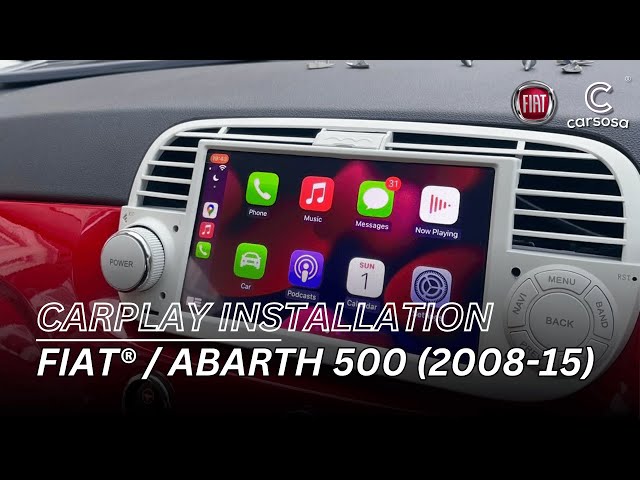 Apple CarPlay & Android Auto Radio Install on FIAT 500 (2008-2015) 