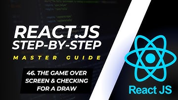 Tic Tac Toe Game - The Game Over Screen & Checking for a Draw | React Component 2024