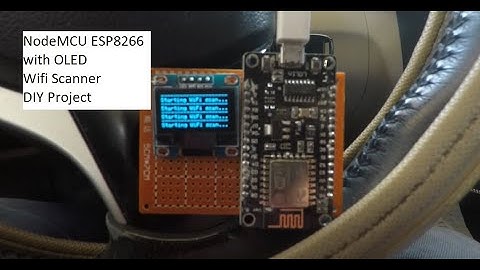 WIFI Scanner using NodeMCU ESP8266 with OLED Screen output.