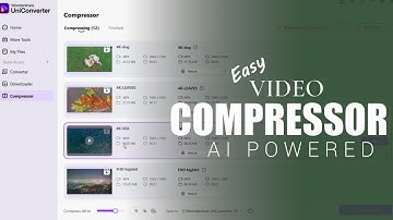 How to Compress Video & Audio up to 85% with AI  | Uniconverter