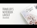 Traveler's Notebook Layout | Feed Your Craft DT Here & There Kit