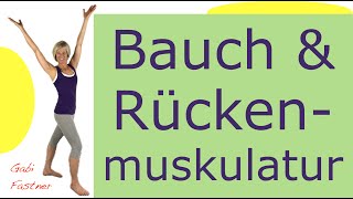22 Min. Bauch Und Rückenmuskulatur Trainieren Körpermitte-Fitness Ohne Geräte, Im Stehen
