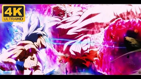 Mastered Ultra Instinct Goku VS Full Power Jiren In 4K