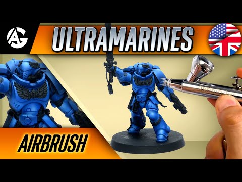 💙How to paint PRIMARIS ULTRAMARINES 💙- 1ºPART "AIRBRUSHING"