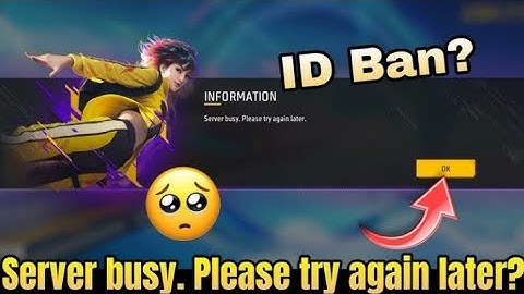 SERVER BUSY, YOU ARE IN THE QUEUE, PLEASE WAIT PATIENTLY FREE FIRE LOGIN PROBLEM TODAY | FF NOT OPEN