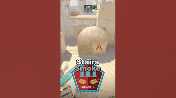 Mirage Stairs Smoke - CS2 Lineups #cs #cs2 #Mirage #stairs #smoke #TSide #Asite #BigH #Top8