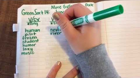 Word Study Video: Green Sort 14