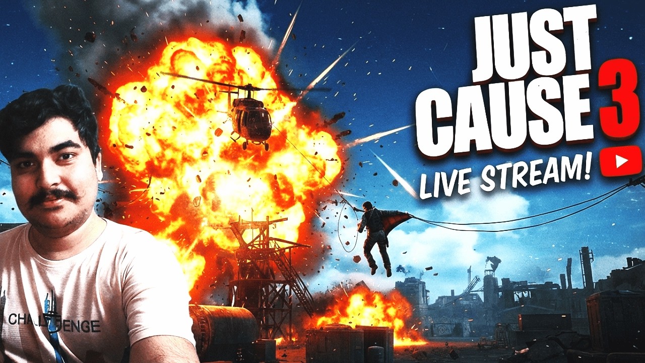 Unlimited Grapple Hook Madness | JC3 Stream