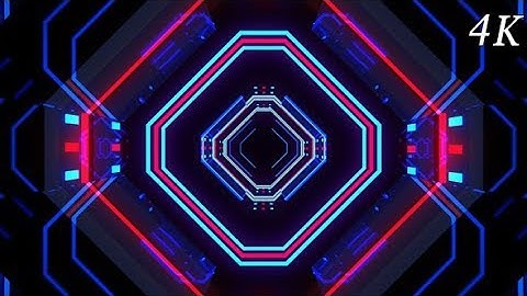 Tunnel Neon 4K 01 | Motion Graphics - Videohive template