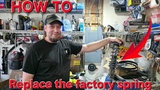 How To Replace The Factory Spring With A Lift Kit Spring!