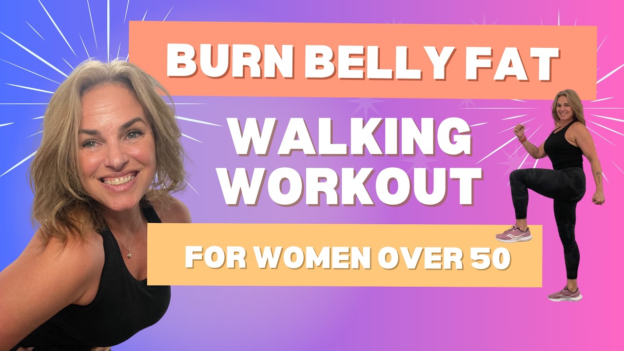 Burn Belly Fat Walking Workout for Women over 50 - YouTube