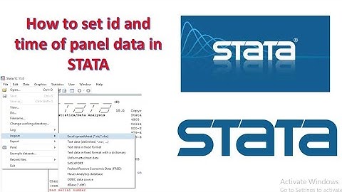 #How to set id and time/years of panel data in STATA #Set panel data time & ID #STATA Panel data
