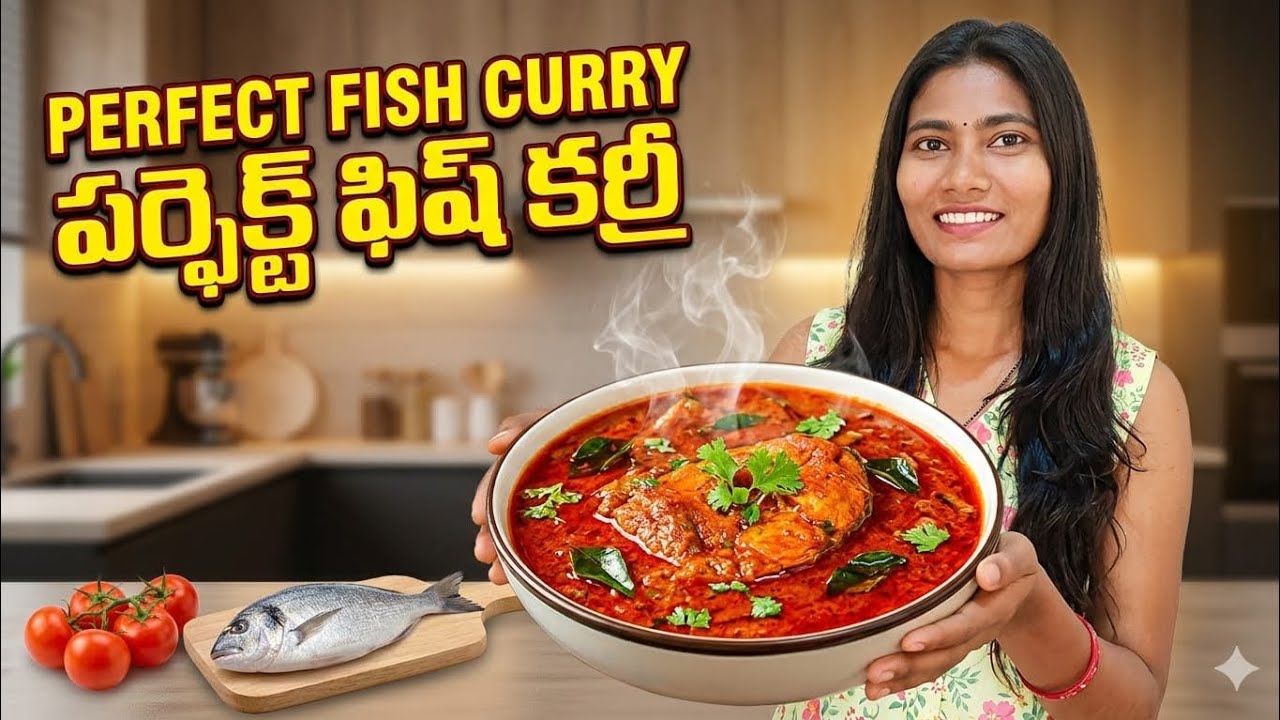 MUST TRY! 🤤 Perfect Andhra Style Fish Curry  🐟 Spicy🌶️ , Tangy & Delicious!