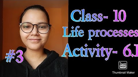 class- 10/ chapter-6 (Life processes)/ Activity- 6.1