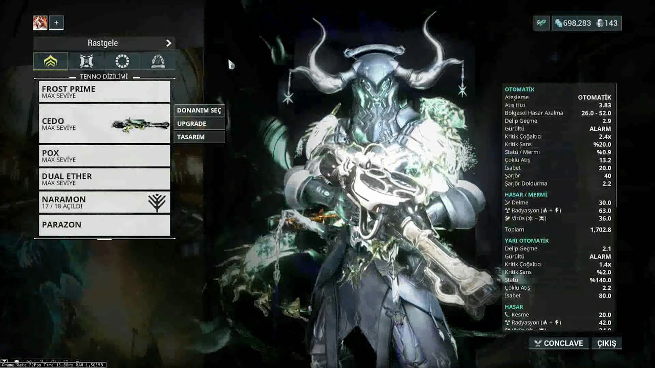 Frost (Armor Azaltma) - Cedo (Statüler) - Dual Ether
